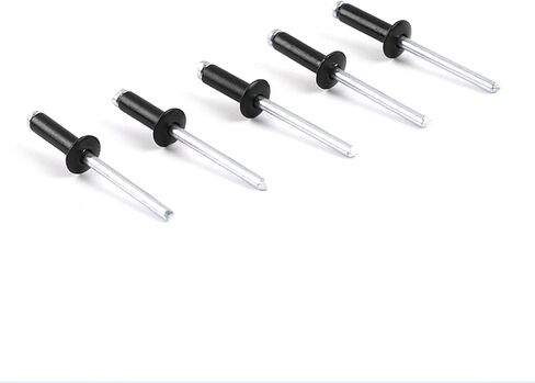 520 قطعة من مسامير الخبز السوداء ذات 8 مقاسات، مجموعة متنوعة من مسامير البوب، قبضة ألومنيوم ومغزل فولاذي مع مقسم معزز وحقيبة تحمل علامة للتخزين in Kuwait