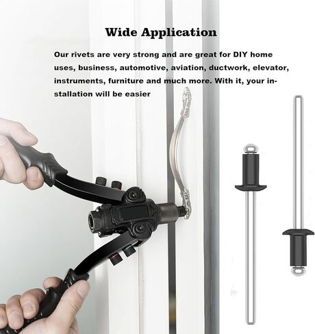 520 قطعة من مسامير الخبز السوداء ذات 8 مقاسات، مجموعة متنوعة من مسامير البوب، قبضة ألومنيوم ومغزل فولاذي مع مقسم معزز وحقيبة تحمل علامة للتخزين in Kuwait