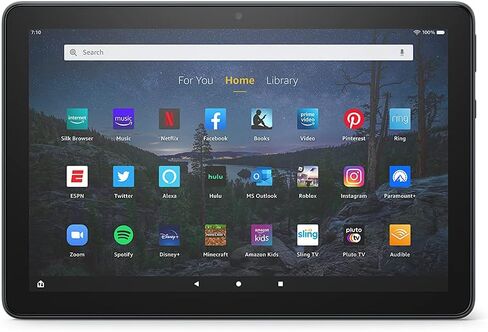 تابلت Fire HD 10 Plus مجدد معتمد، شاشة 10.1 بوصة، دقة Full HD 1080 بكسل، 32 جيجابايت، أحدث طراز (إصدار 2021)، Slate in Saudi Arabia