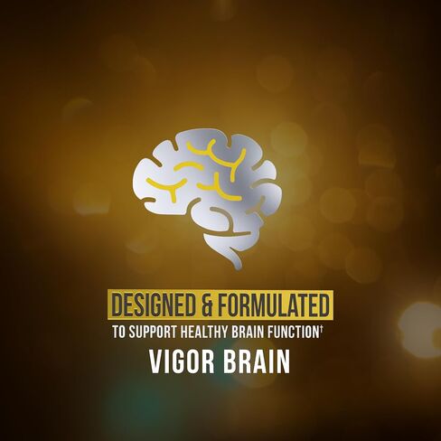 Vigor Brain Premium Nootropic Supplement – Concentration, Brain & Memory Support – Formulated with 40 Unique Nootropic Ingredients: DMAE, Choline, Phosphatidylserine, Bacopa Monnier & Huperzine A (1) in Saudi Arabia