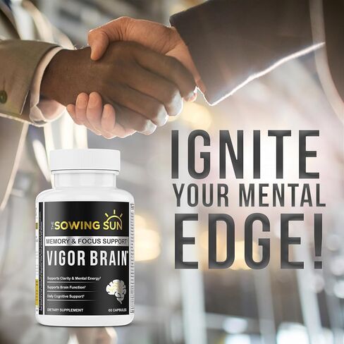 Vigor Brain Premium Nootropic Supplement – Concentration, Brain & Memory Support – Formulated with 40 Unique Nootropic Ingredients: DMAE, Choline, Phosphatidylserine, Bacopa Monnier & Huperzine A (1) in Saudi Arabia
