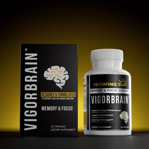 Vigor Brain Premium Nootropic Supplement – Concentration, Brain & Memory Support – Formulated with 40 Unique Nootropic Ingredients: DMAE, Choline, Phosphatidylserine, Bacopa Monnier & Huperzine A (1) in Saudi Arabia