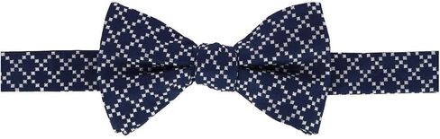 Trafalgar Men's Rowan Geometric Pattern Silk Bow Tie in Saudi Arabia