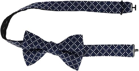 Trafalgar Men's Rowan Geometric Pattern Silk Bow Tie in Saudi Arabia