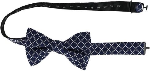 Trafalgar Men's Rowan Geometric Pattern Silk Bow Tie in Saudi Arabia