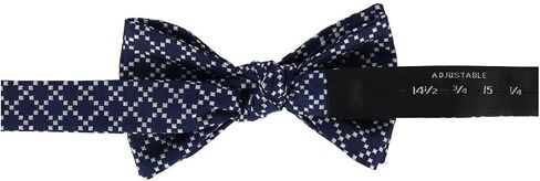 Trafalgar Men's Rowan Geometric Pattern Silk Bow Tie in Saudi Arabia