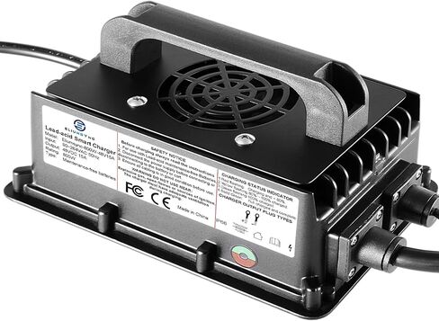 شاحن بطارية حمض الرصاص 800 واط 48 فولت 15 أمبير من النوع O-Type Terminal-M8 عربات الجولف EZGO، نادي السيارات، ياماها in Kuwait