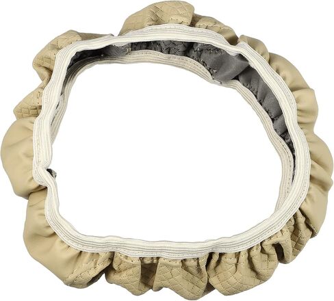 غطاء حماية لمقود السيارة العالمي مقاس 15 بوصة من ACROPIX مصنوع من الجلد الصناعي مضاد للانزلاق للرجال والنساء باللون الرمادي - عبوة من قطعة واحدة in Kuwait
