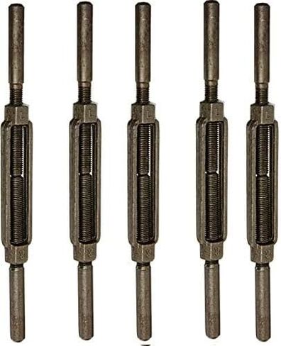 Indusco TB034IM13 Self-Colored Drop Forged Galvanized Steel Stub End Turnbuckle, 5200 lbs Working Load Limit, 3/4" Threaded Diameter x 6" Take-Up, 17" Length in Saudi Arabia