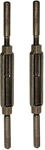 Indusco TB034IM13 Self-Colored Drop Forged Galvanized Steel Stub End Turnbuckle, 5200 lbs Working Load Limit, 3/4" Threaded Diameter x 6" Take-Up, 17" Length in Saudi Arabia