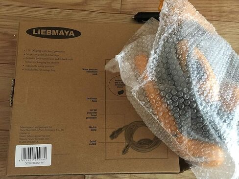 ولاعة سجائر للسيارة 12 فولت مضخة كهربائية للاستحمام للتخييم في الهواء الطلق وغسيل السيارات وتنظيف الكلاب باللون الأصفر in Kuwait