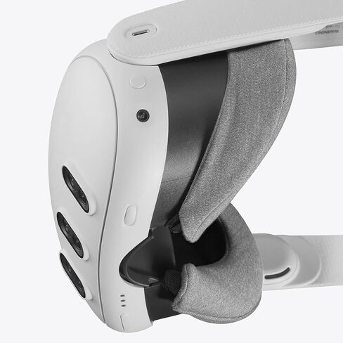 VR Cover for Meta Quest 3 - Washable Hygienic Cotton Cover (Dark Grey, 2 pcs) in Kuwait