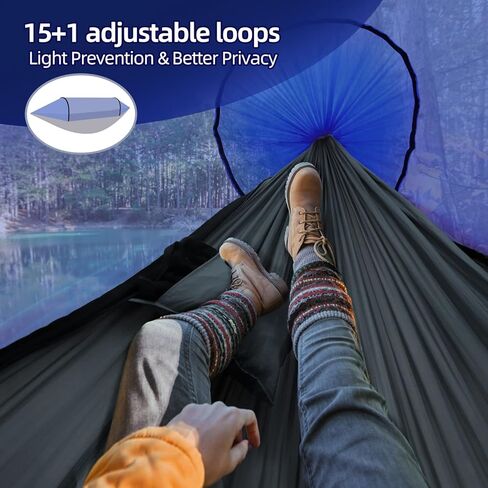Hammock Tent, Sportneer 118" x 71" Camping Hammock Tent Portable Hammock with Mosquito Net 6 Person Large Outdoor Lightweight Travel Hammocks for Outside Backpacking Hiking Camping in Saudi Arabia