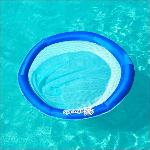 SwimWays Spring Float Premium Papasan Pool Lounger, Inflatable Pool Floats Adult with Fast Inflation for Ages 15 & Up, Sky Blue (Pack of 2) in Saudi Arabia