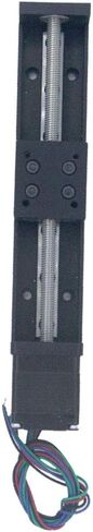 CNC Sliding Table Lead Screw Precision Travel Length 50mm/100mm/150mm/200mm NEMA11 Linear Stepper Motor Guide Slide T-Shaped Screw line Rail Electric (24V,1.8°） (50mm) in Saudi Arabia