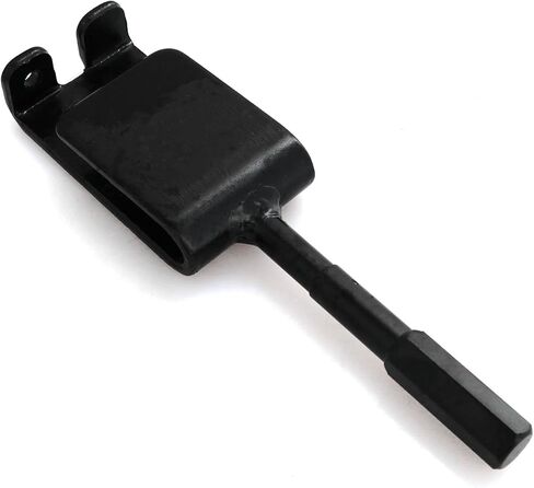Ice Auger Bracket Metal 160x43mm Electric Drill Ice Stitching Heavy Duty Spiral Screw Ground Anchoring Quick Fix Tent Pegs Suitable for Ice Fishing Winter Fishing Equipment Black in Saudi Arabia