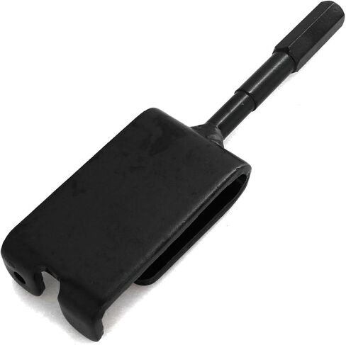 Ice Auger Bracket Metal 160x43mm Electric Drill Ice Stitching Heavy Duty Spiral Screw Ground Anchoring Quick Fix Tent Pegs Suitable for Ice Fishing Winter Fishing Equipment Black in Saudi Arabia