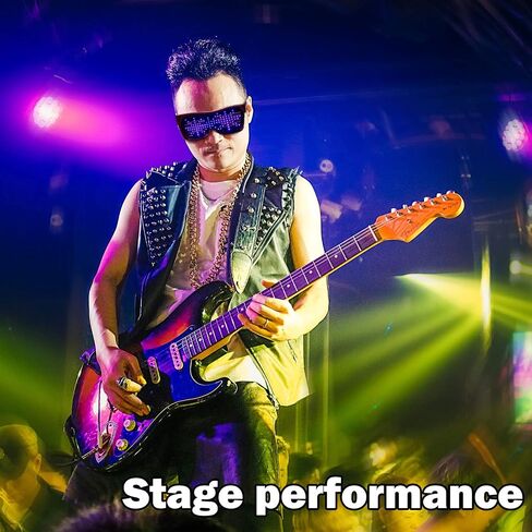 Leadleds Customizable Bluetooth LED Glasses for Raves, Festivals, Fun, Parties, Sports, Costumes, EDM, Flashing in Kuwait