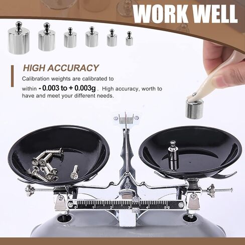 16Pcs 10 Sizes 10g 20g 50g 100g 200g Precision Steel Scale Calibration Weight Kit Test Weights Kits with Tweezers and Chip Calibration Weights for Digital Balance Scale Laboratory in Kuwait