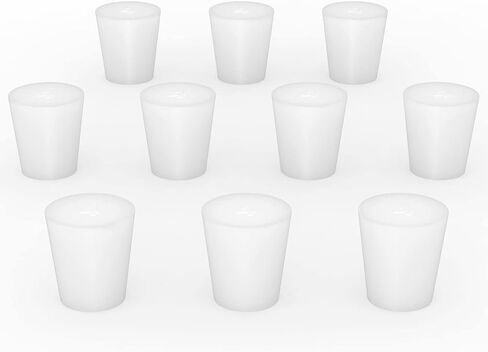 stonylab Silicon Rubber Stopper, White Tapered Lab Seal Silicone Stoppers Rubber Plugs (10-Pack, 4#) in Kuwait