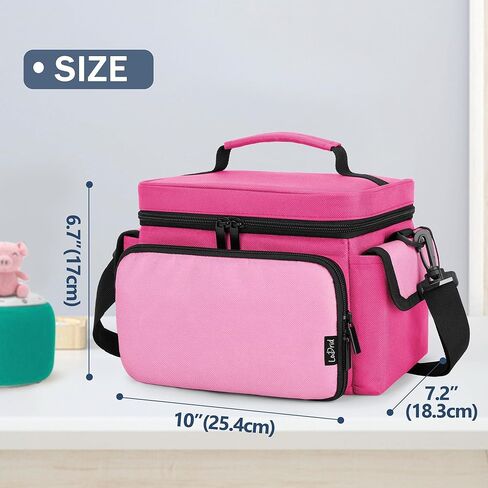 حقيبة تخزين LoDrid متوافقة مع مشغل الصوت Storypod مع مقبض وحزام كتف، وحقيبة حمل مع جيوب احترافية لشخصيات الصوت والملحقات، باللون الوردي (تصميم حاصل على براءة اختراع) in Kuwait