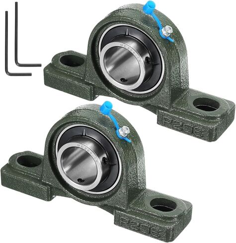 uxcell 2pcs UCP205-14 Pillow Block Bearings 7/8 inch Bore Self Alignment, Solid Cast Iron Base Mounted Chrome Steel Bearings in Kuwait