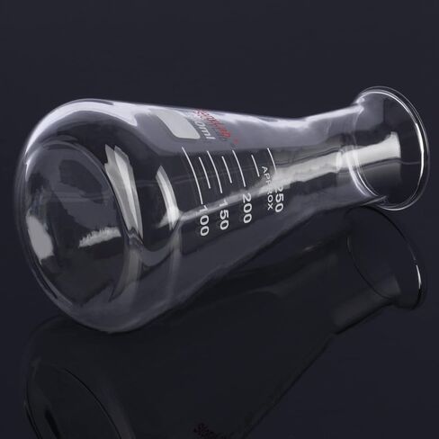 stonylab Glass Wide Mouth Erlenmeyer Flask, 2000 ml Borosilicate Glass Erlenmeyer Flask with Heavy Duty Rim, 1 Pack in Saudi Arabia
