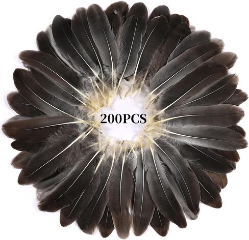 Holmgren White Large Goose Feathers Bulk for Crafting, 200pcs 5-7inch in Kuwait