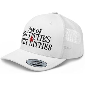 NX Fan of Big Titties and Tight Kitties Embroidered Curved Bill Trucker Hat Mid Crown Adjustable Cap in Kuwait
