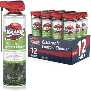 KRAKEN BOND Electronic Contact Cleaner Spray – (1X11 Oz) – Fast-Drying, Residue-Free, Non-Conductive Cleaner for Sensitive Electronics, Automotive, Circuit Boards & Connectors – 1 Pack in Kuwait