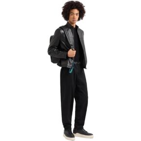 Armani Exchange mens Real Leather Jacket in Saudi Arabia