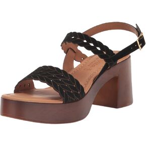 Women's Jud-Italy Heeled Sandal, Stone Suede Leather, 7 Narrow in Saudi Arabia