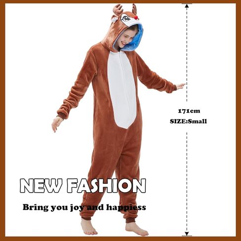 بدلة نوم SweetXIN للبالغين من الجنسين للهالوين والكريسماس التنكرية للنساء والرجال in Kuwait