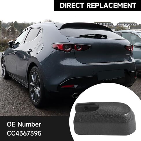 قسط الخلفية ممسحة زجاج أمامي الذراع غطاء الجوز غطاء لمازدا 3 2006-2018 / CX-5 2013-2017 / CX-9 2007-2018 | بلاستيك مقاوم للعوامل الجوية | يستبدل CC4367395 in Saudi Arabia