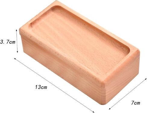 Jewelry Box Organizer Trinket Box Holder Portable Travel Desktop Wooden Jewelry Case Jewelry Storage Box for Earrings Rings, Light Wood Color in Saudi Arabia