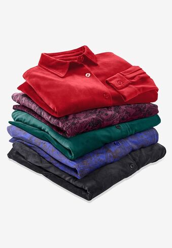 Woman Within Plus Size Velour Shirt in Saudi Arabia