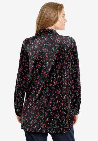 Woman Within Plus Size Velour Shirt in Saudi Arabia