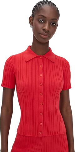 LE BOP Women's Ribbed Button Up in Saudi Arabia