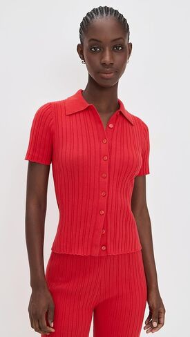 LE BOP Women's Ribbed Button Up in Saudi Arabia