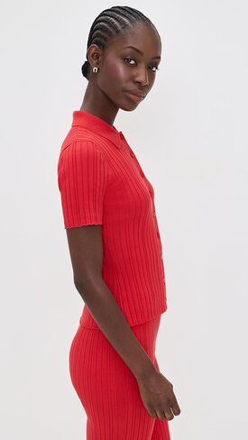 LE BOP Women's Ribbed Button Up in Saudi Arabia
