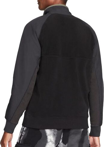 Nike Sportswear Men's 1/2 Zip Fleece Jacket (US, Alpha, Medium, Regular, Regular, Black/Black/Off Noir) in Saudi Arabia