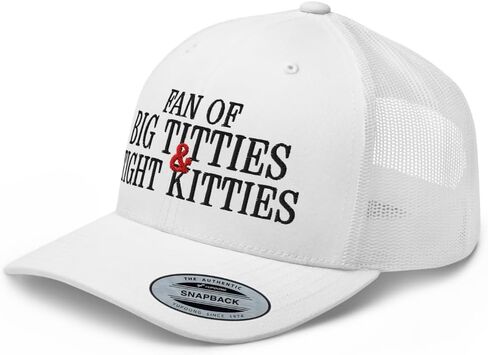 NX Fan of Big Titties and Tight Kitties Embroidered Curved Bill Trucker Hat Mid Crown Adjustable Cap in Saudi Arabia