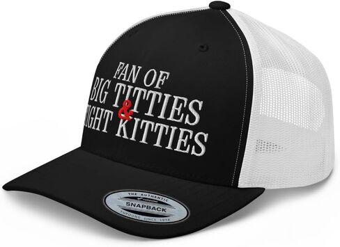 قبعة NX Fan of Big titties وTight Kitties المطرزة المنحنية بيل سائق الشاحنة قبعة متوسطة التاج قابلة للتعديل in Kuwait