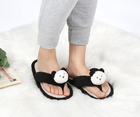 Women's Flip Flops Slippers, Comfort Animal Bedroom Slippers, Summer Spa Thong, House Open Toe Slide Sandal for Indoor in Saudi Arabia
