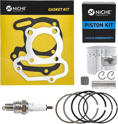 NICHE Standard Bore Top End Repair Kit for Yamaha Grizzly Raptor Badger YFM80 55X-11636 1985-2008 in Saudi Arabia
