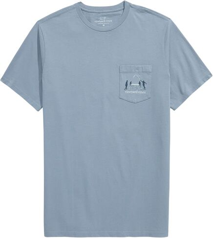 تيشيرت جيب رجالي بأكمام قصيرة من Vineyard Vines على شكل Beer Die Scenic in Saudi Arabia