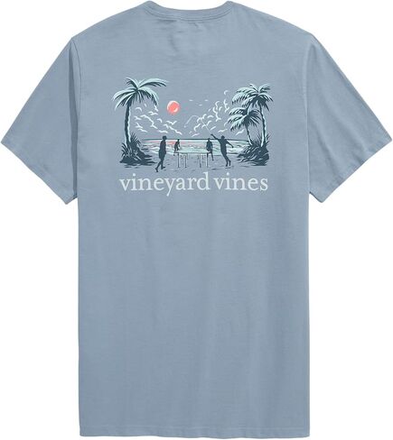 تيشيرت جيب رجالي بأكمام قصيرة من Vineyard Vines على شكل Beer Die Scenic in Saudi Arabia