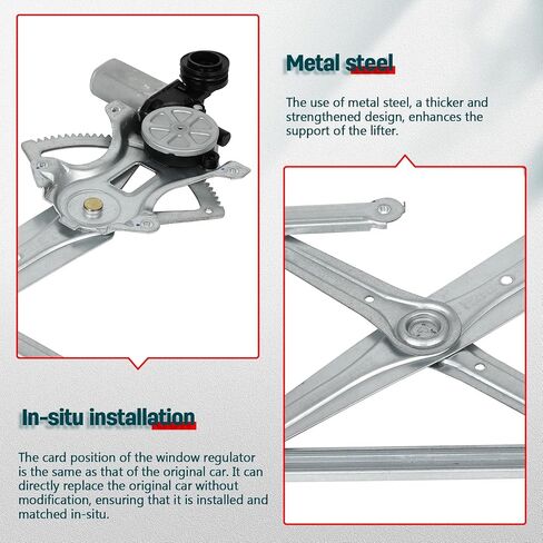 FINDAUTO Power Window Regulator Front Left Driver Side fit for 1993-1997 for Geo Prizm,1993-1997 for Toyota Corolla 741-706 Window Regulator and Motor Assembly with Motor in Saudi Arabia