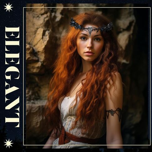 Black Raven Feather Crown Gothic Elf Circlet with Raven Skull Moon Tiara for Halloween Cosplay Renaissance(Crow Style,8.2 x 6.3 Inch) in Saudi Arabia