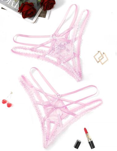 Avidlove Women Lace Panties Briefs Cheeky Underwear for Women Criss Cross Bikini Underwear 1-4 Pack in Saudi Arabia